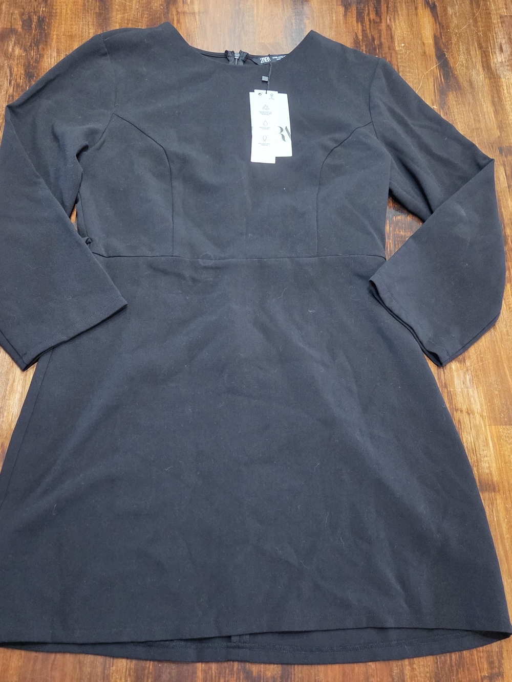 New Zara Minimalisti Skater Dress Long Sleeves XL Whimsigoth
